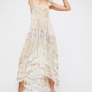 Free People Strawberry Moon Maxi Slip M